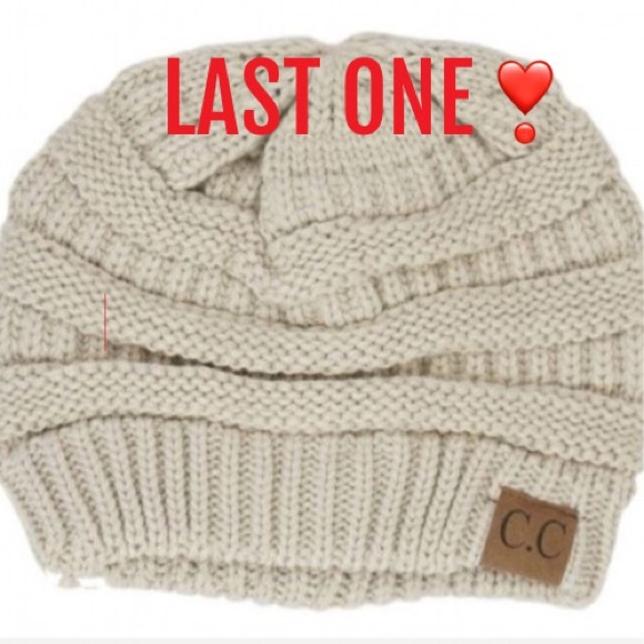 C.C Accessories - 🟣3/$35 C.C Knit Beanie – Beige